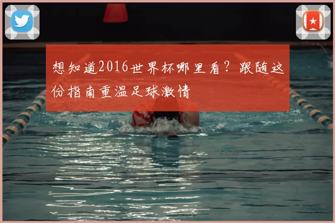 想知道2016世界杯哪里看?跟随这份指南重温足球激情
